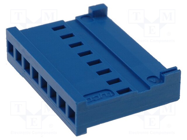 Plug; wire-board; female; HE14; 2.54mm; PIN: 8; w/o contacts