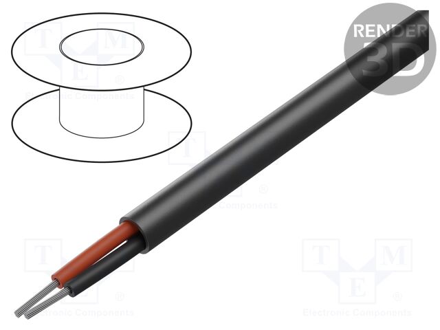 Wire; Xtra Guard® 2; 2x18AWG; unshielded; 300V; 30.5m; Cu; stranded