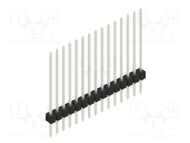 Connector: pin strips; pin header; male; PIN: 15; 2.54mm; THT; 1x15