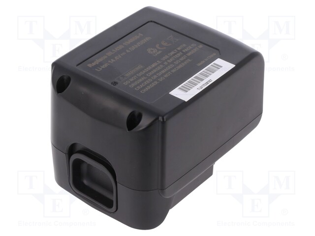 Re-battery: Li-Ion; 14.4V; 4000mAh