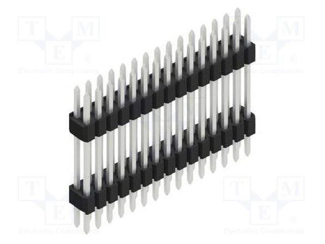 Connector: pin strips; pin header; male; PIN: 30; 1.27mm; THT; 2x15