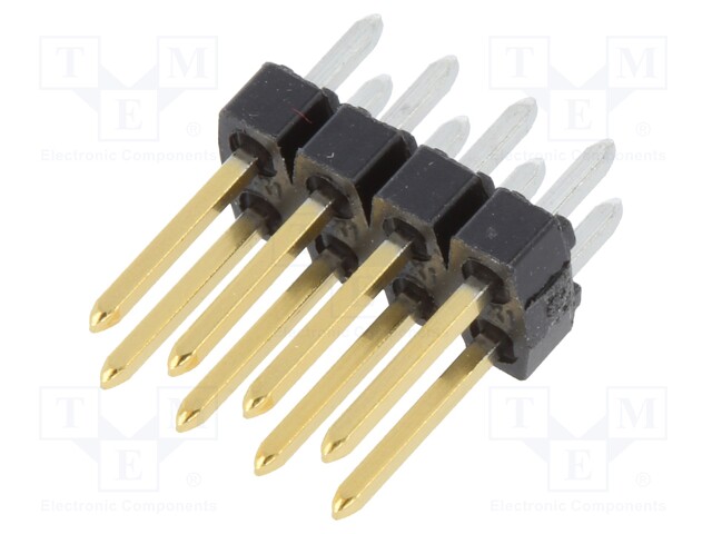 Pin header; pin strips; C-Grid III; male; PIN: 8; straight; 2.54mm