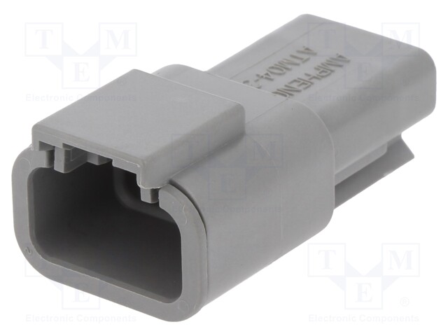 Connector: wire-wire; ATM; plug; male; PIN: 3; IP67; Locking: latch