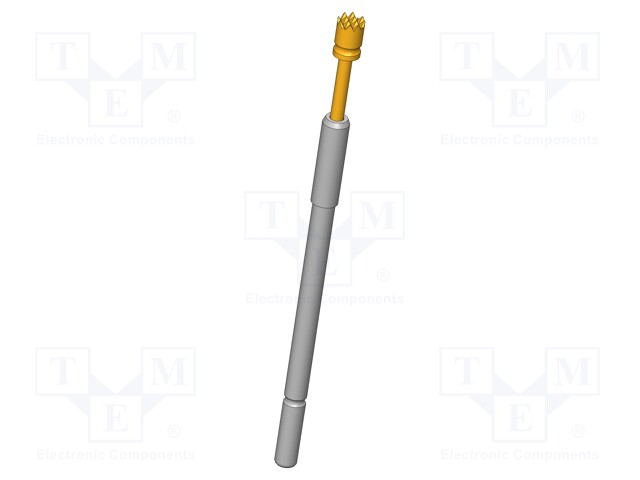 Test needle; Operational spring compression: 4mm; 5A; Ø: 2mm; 0.8N