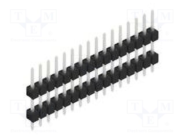 Connector: pin strips; pin header; male; PIN: 16; 2.54mm; THT; 1x16