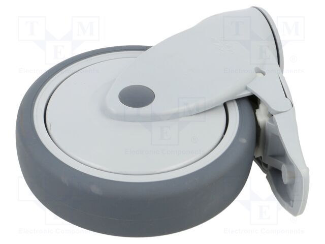 Transport wheel; Ø: 125mm; H: 161mm; torsional with lock; 100kg