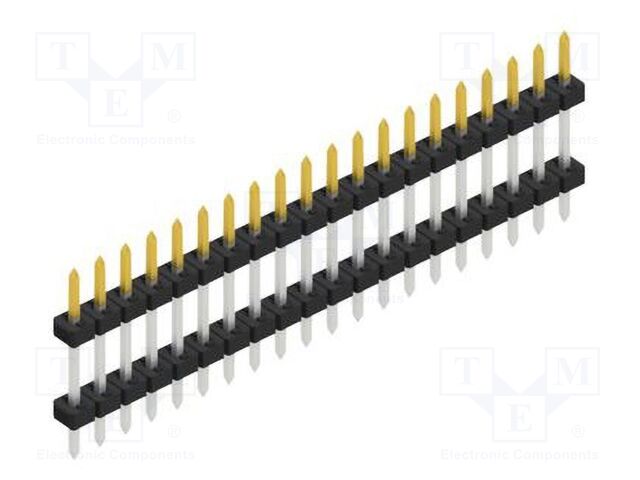 Connector: pin strips; pin header; male; PIN: 20; 2mm; THT; 1x20