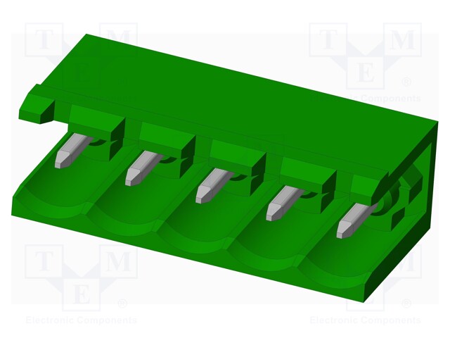 Connector: pluggable terminal block; socket; male; angled 90°