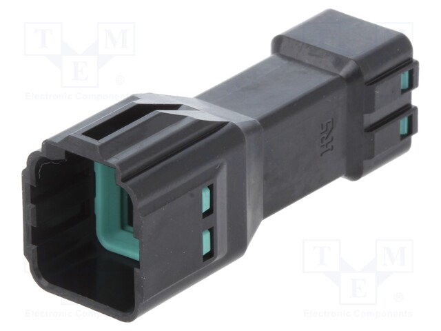 Plug; wire-wire; male; DF63W; 3.96mm; PIN: 4; w/o contacts; straight
