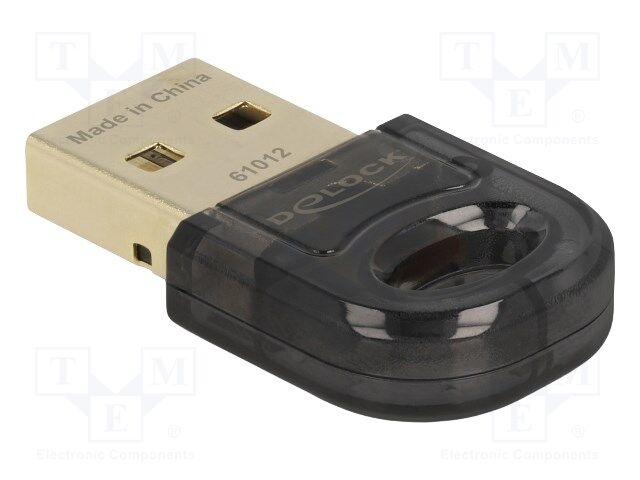 BT adapter; USB A plug; USB 2.0; chipset RTL8761B; black; 3Mbps