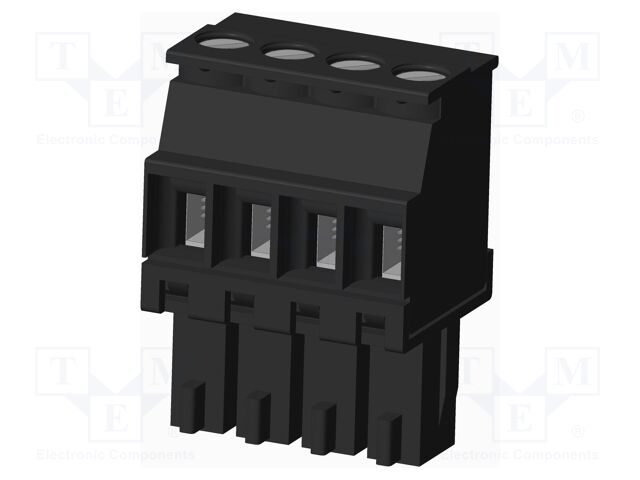 Connector: pluggable terminal block; plug; female; angled 90°