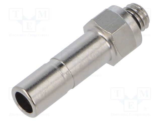 Metal connector; threaded,plug-in; M5; -0.99÷20bar; 6mm