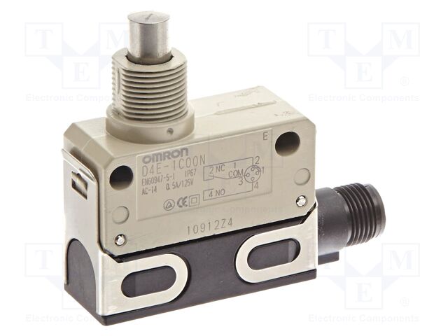 Limit switch; NO + NC; 1A; max.250VAC; max.250VDC; IP67; -10÷80°C