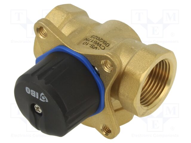 3-vay valve; max.10bar; max110°C; Hydraulic connection: 1"
