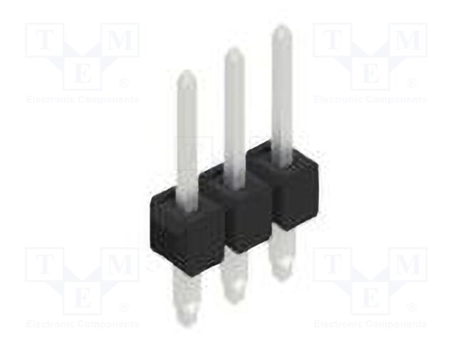 Connector: pin strips; pin header; male; PIN: 3; 2.54mm; THT; 1x3