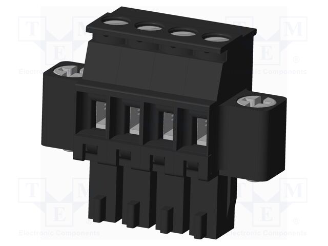 Connector: pluggable terminal block; plug; female; angled 90°