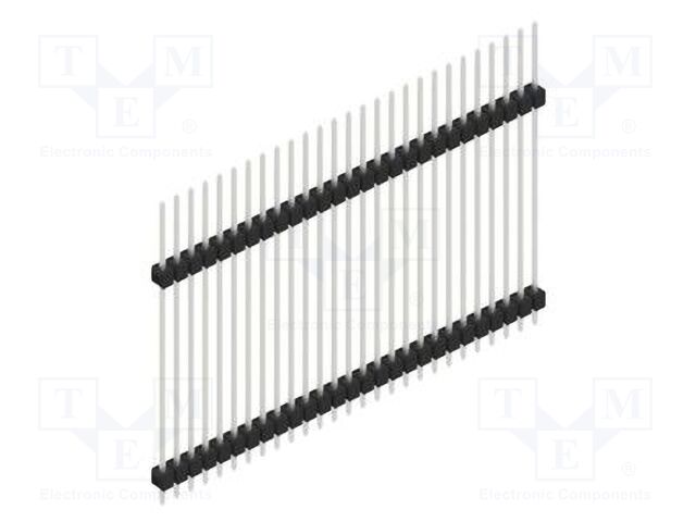 Connector: pin strips; pin header; male; PIN: 27; 2.54mm; THT; 1x27