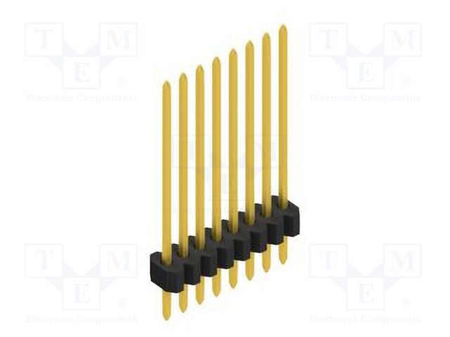 Connector: pin strips; pin header; male; PIN: 8; 1.27mm; THT; 1x8