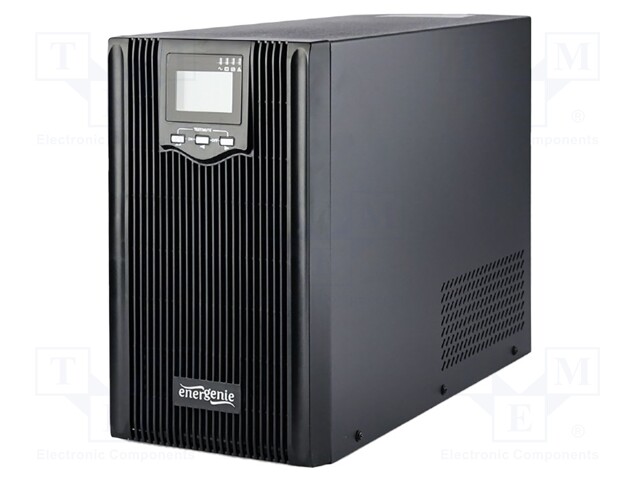 Power supply: UPS; 475x337x190mm; 1.8kW; 3kVA; 27kg; 8Ah; Ubatt: 12V