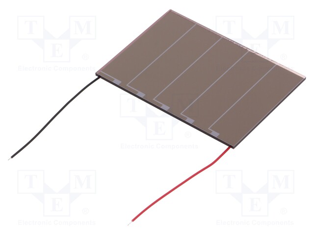 Photovoltaic cell; indoor; 55x40.5x1.1mm; 6.3g; 119uW; 56.9uA