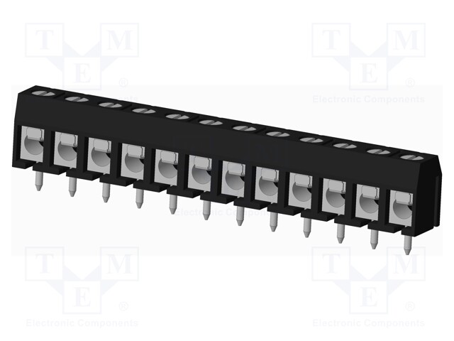 Connector: PCB terminal block; terminal; Plating: tinned; on PCBs