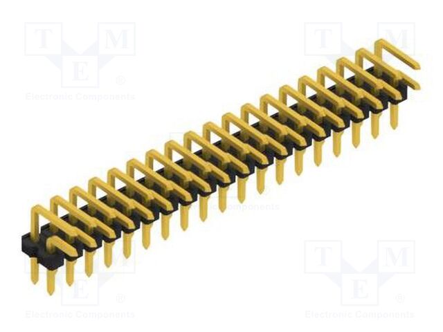 Connector: pin strips; pin header; male; PIN: 38; 2.54mm; THT; 2x19