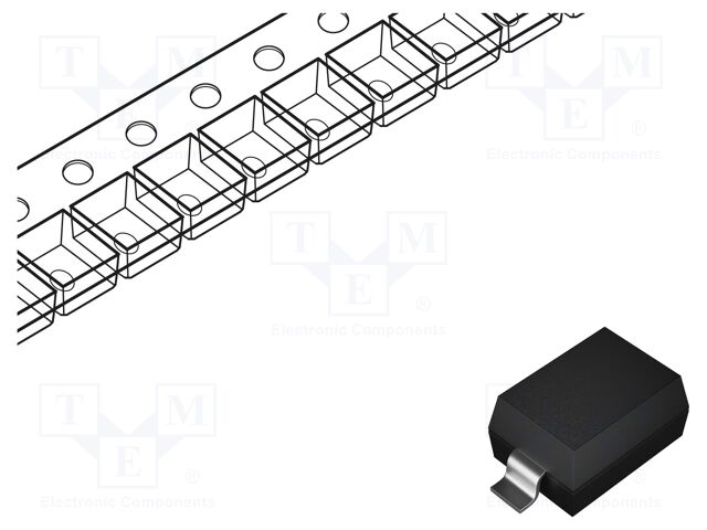 Diode: Zener; 0.5W; 16V; SMD; reel,tape; SOD123; single diode
