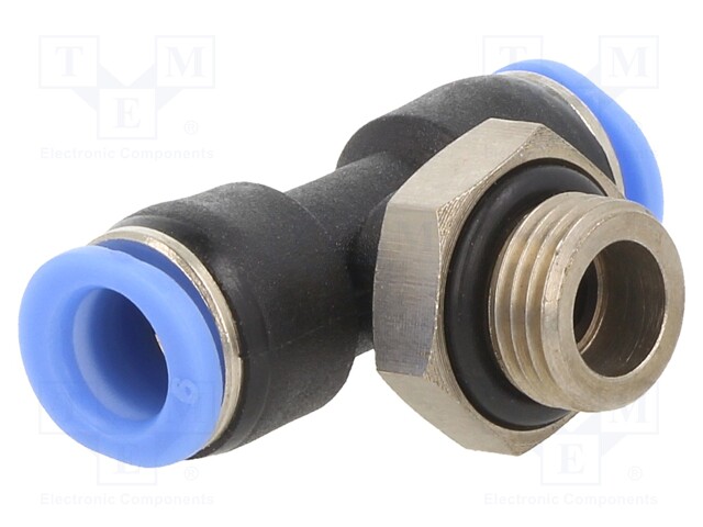 Push-in fitting; T-tap splitter; G 1/8"; -0.95÷10bar; 6mm