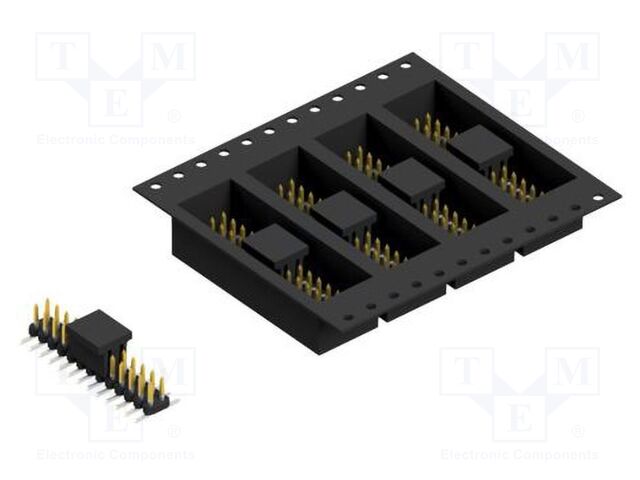 Connector: pin strips; pin header; male; PIN: 26; 2mm; SMT; 2x13