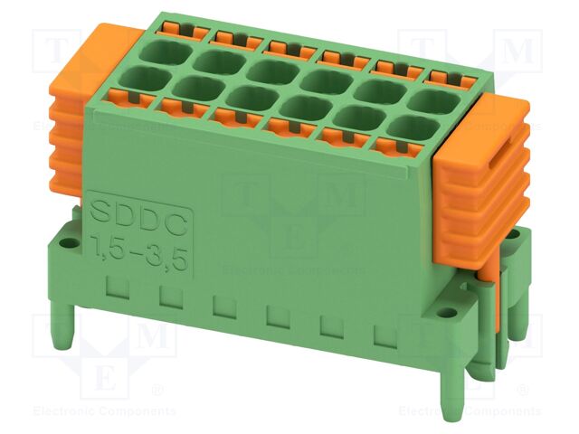PCB direct plug, nominal cross section: 1.5 mm?, color: gree