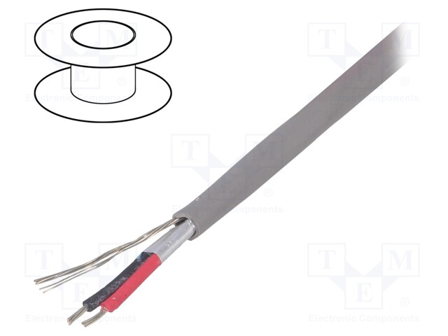 Wire; UL AWM 2094,UL CMG,VW-1; 4x22AWG; aluminium foil; PVC; 300V