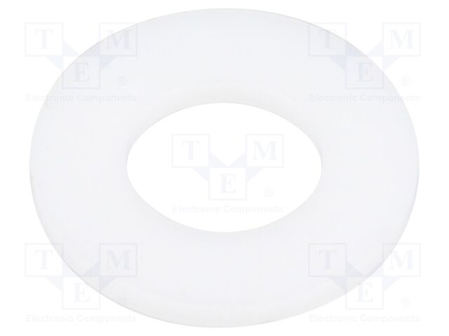 Washer; round; D=17mm; h=1.6mm; polyamide; natural