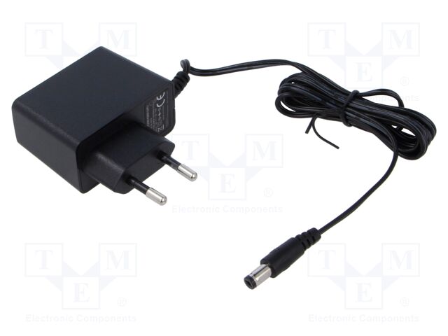 Power supply: switching; mains,plug-in; 12VDC; 1.5A; 18W; 85%