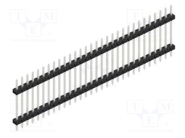 Connector: pin strips; pin header; male; PIN: 30; 2mm; THT; 1x30