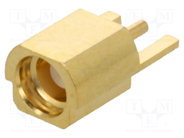 Socket; MMCX; female; card edge; horizontal; SMT; gold-plated