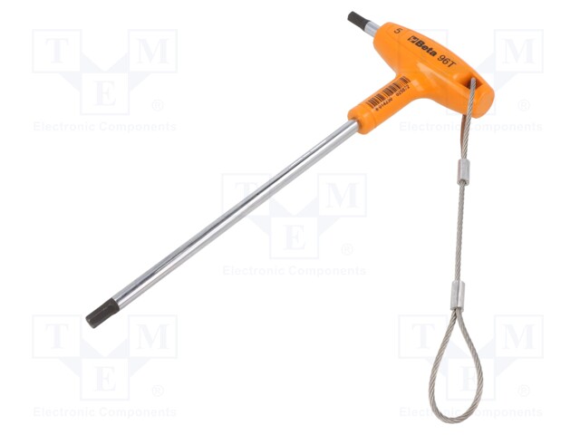 Wrench; hexagon keys; 200mm; Kind of handle: T; Spanner: HEX 5mm