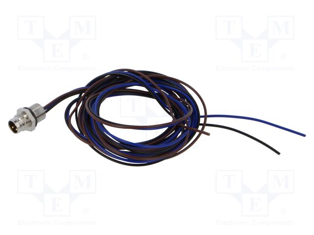 Connector: M8; socket; male; PIN: 3; 0.34mm2; 48V; 4A; IP67; 1400mm