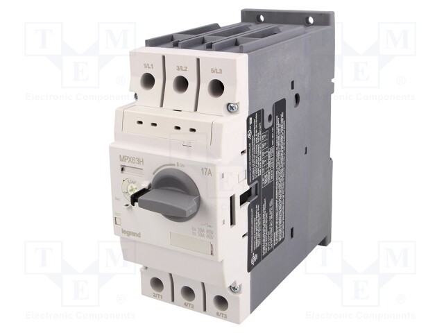 Motor breaker; 7.5kW; 230÷690VAC; DIN; Short circ.release: 221A