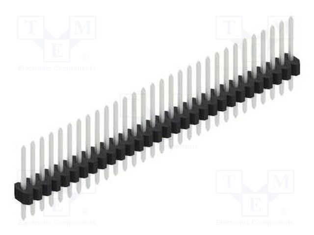 Connector: pin strips; pin header; male; PIN: 30; 1.27mm; THT; 1x30