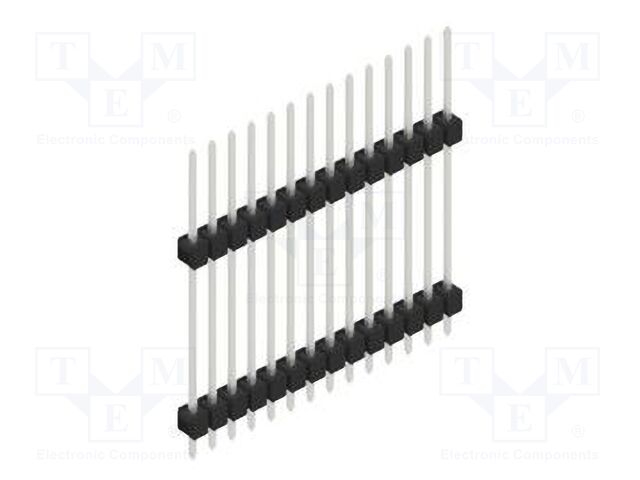 Connector: pin strips; pin header; male; PIN: 14; 2.54mm; THT; 1x14