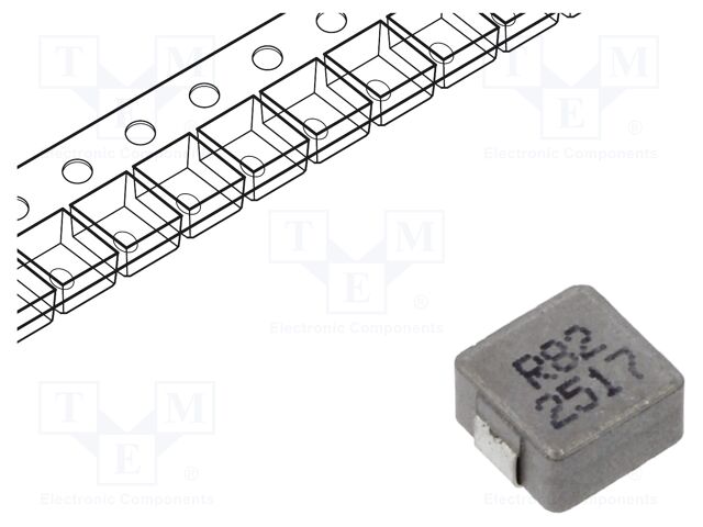 Inductor: wire; SMD; 820nH; ±20%; 5.7x5.2x2.8mm