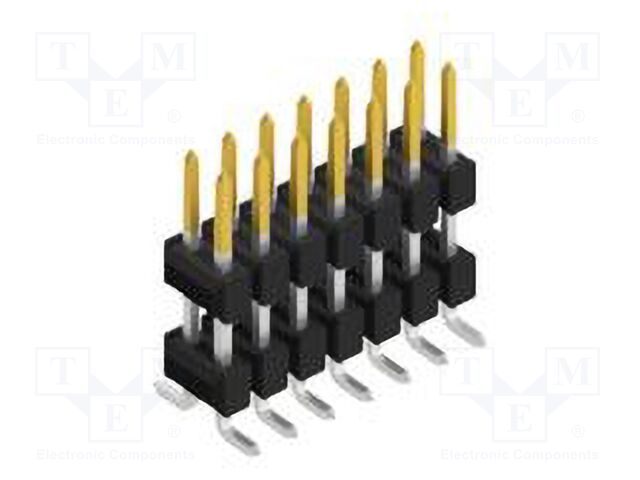 Connector: pin strips; pin header; male; PIN: 14; 2.54mm; SMT; 2x7
