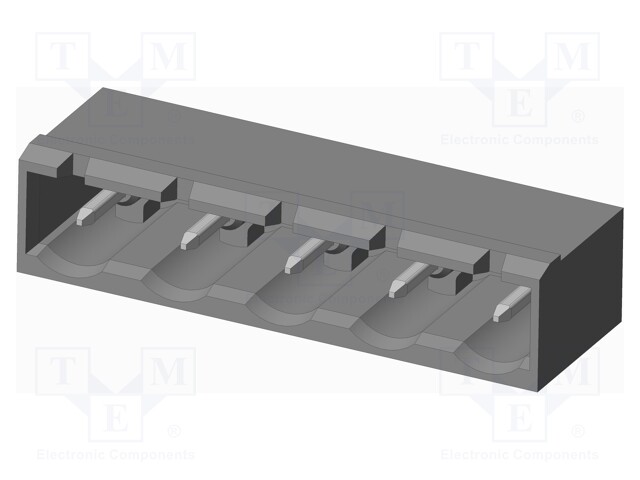 Connector: pluggable terminal block; socket; male; on PCBs