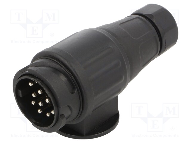 Connector: automotive; plug; PIN: 13; nickel plated; 12VDC; brass