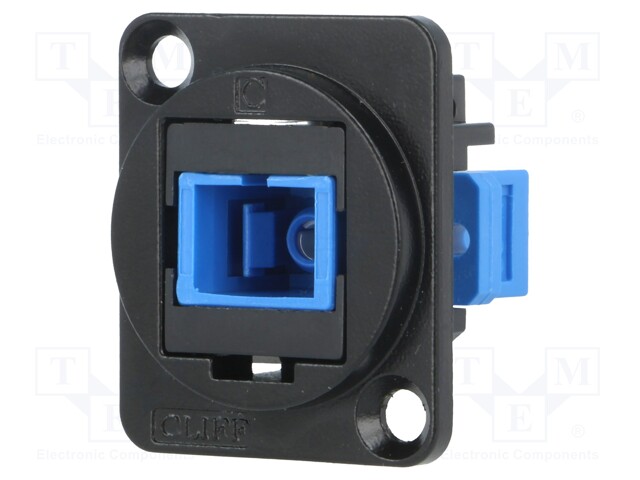 Connector: fiber optic; coupler; single mode duplex (SM)