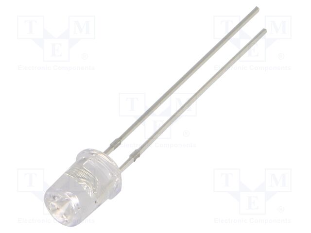 LED; red; 5mm; 330÷500mcd; 120°; Front: recessed; 12÷15VDC; -30÷85°C