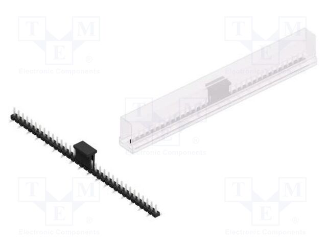 Connector: pin strips; pin header; male; PIN: 34; 2.54mm; SMT; 1x34