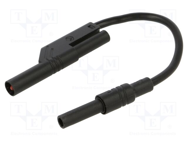 Test lead; 32A; insulated,with 4mm axial socket; Urated: 300V