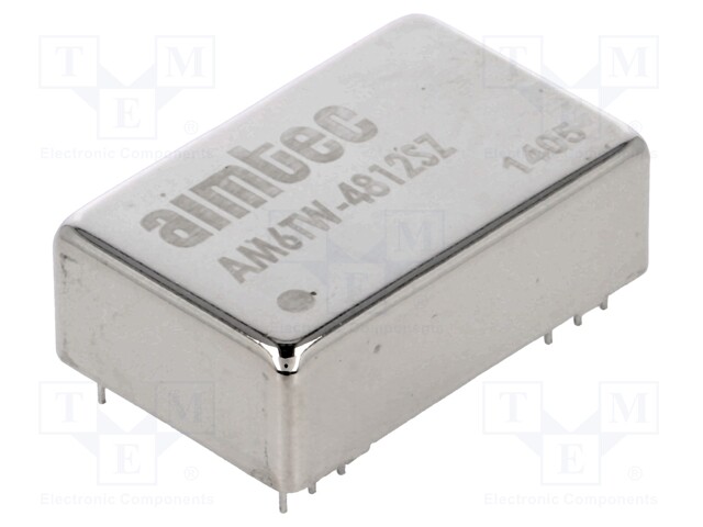 Converter: DC/DC; 6W; Uin: 18÷72V; 12VDC; Iout: 500mA; DIP24; 26g
