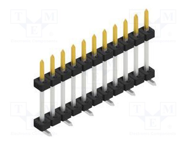 Connector: pin strips; pin header; male; PIN: 11; 2mm; SMT; 1x11